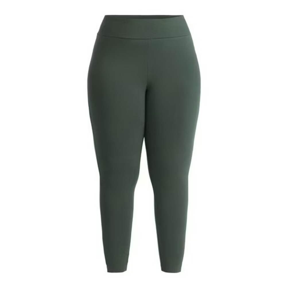 TERRA & SKY High Waist Ankle Length Leggings 4X‎ Dark Aloe Green Pants XXXXL NWT